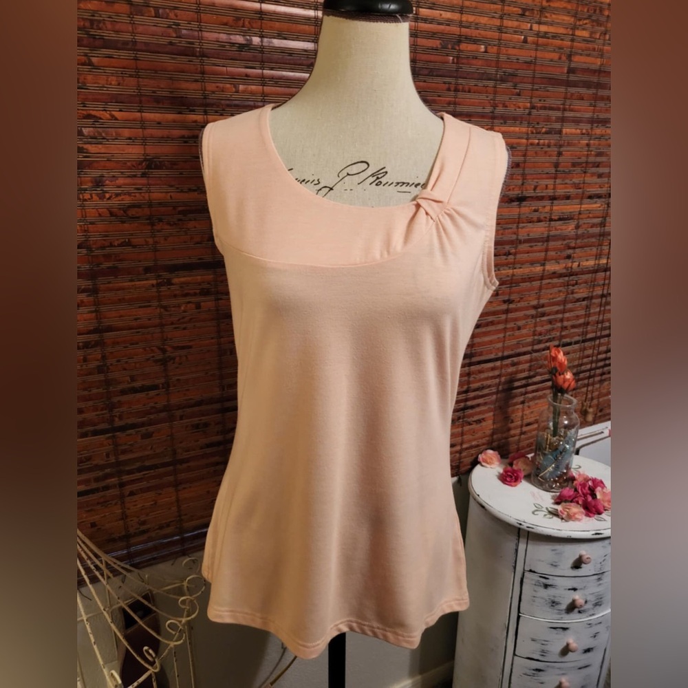 Royal Robbins Orange Fitted Tie Front Tank Top